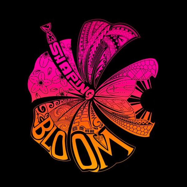 SHAPING Conference logo with the text "BLOOM"